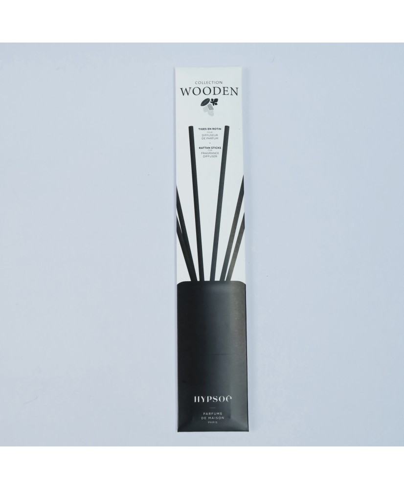 Tiges de diffuseur de parfum Tige en rotin teintée noire Hypsoë par