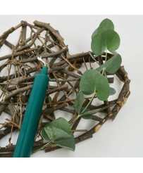 BOUGIE CHANDELLE DROITE VERT CANARD Une Parenthèse Bougie Bougies Chandelles