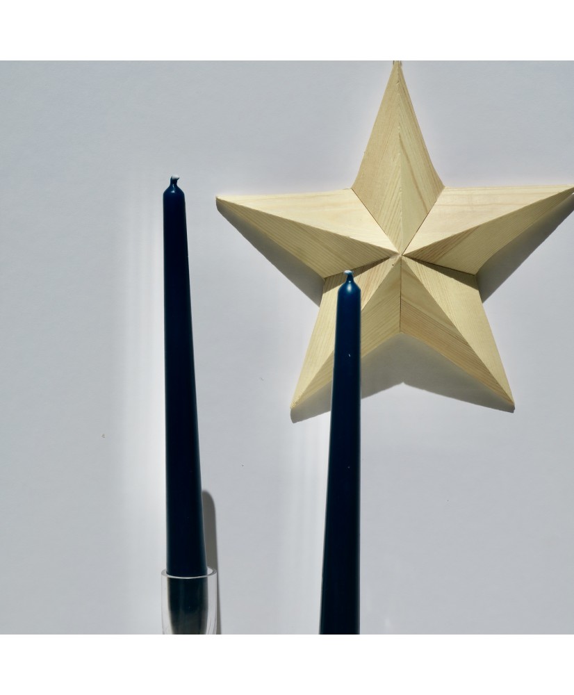 BOUGIE FLAMBEAU BLEU MARINE 25 CM (FORMAT L) Une Parenthèse Bougie Bougies décoratives BOUGIE FLAMBEAU BLEU MARINE 25 CM (FORMAT L) Une Parenthèse Bougie Bougies décoratives