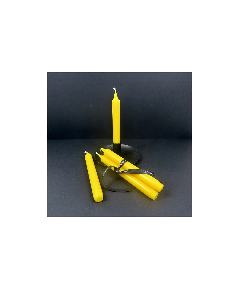 BOUGIE CHANDELLE DROITE JAUNE Une Parenthèse Bougie Bougies Chandelles