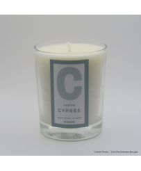 bougie naturelle parfum cyprès