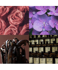 Bougie fleurie - Fleur de coton - Fabrication française