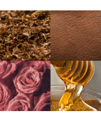 Bougie parfumée Cuir, tabac, miel, rose