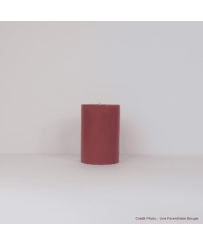 Bougie pilier rouge sans-parfum