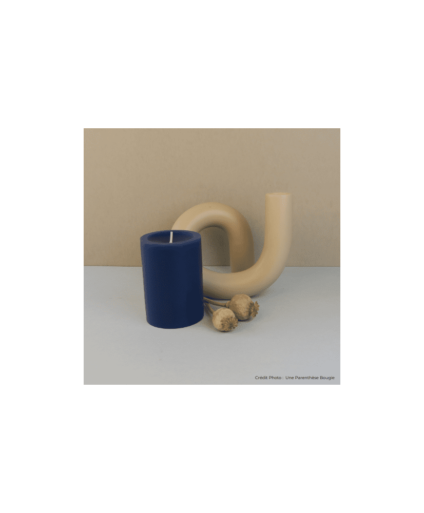 Bougie décorative française bleu Bougie décorative française bleu