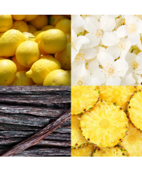 Bougie parfumée Napoli - Citron, Ananas, Vanille, Jasmin