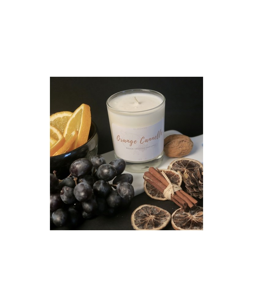 Bougie naturelle et parfumée Noël Orange Cannelle Bougie naturelle et parfumée Noël Orange Cannelle