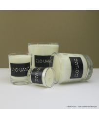 Ensemble de bougies artisanales parfum ambre noire