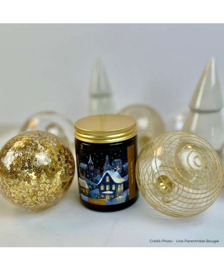 Bougie parfumée de Noël