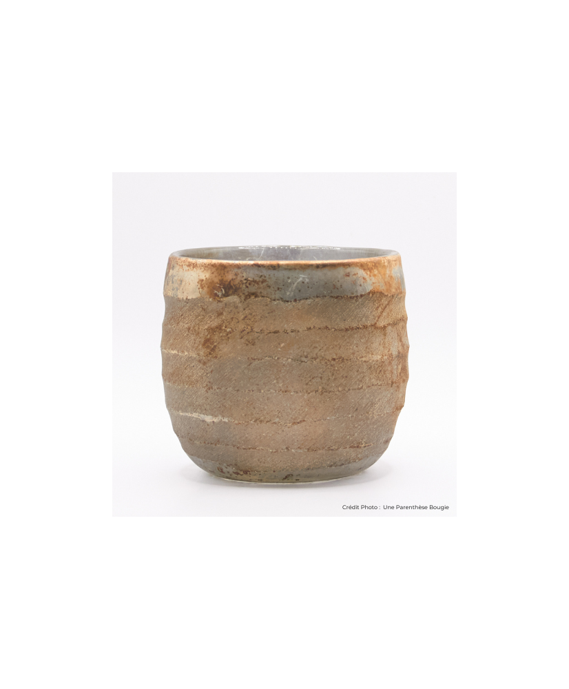 PHOTOPHORE  VOTIVE VERRE BRONZE