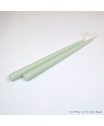 BOUGIE  FLAMBEAU VERT D'EAU...