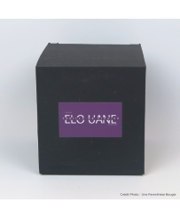 Elouane -  Bougie parfumée Figue Emballage soigné boite carton noir