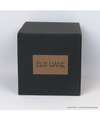 Bougie naturelle parfumée Feu de Cheminée  -  Boite emballage luxe noire