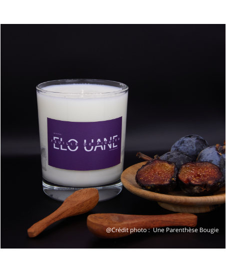 Bougie naturelle parfumée  Figue