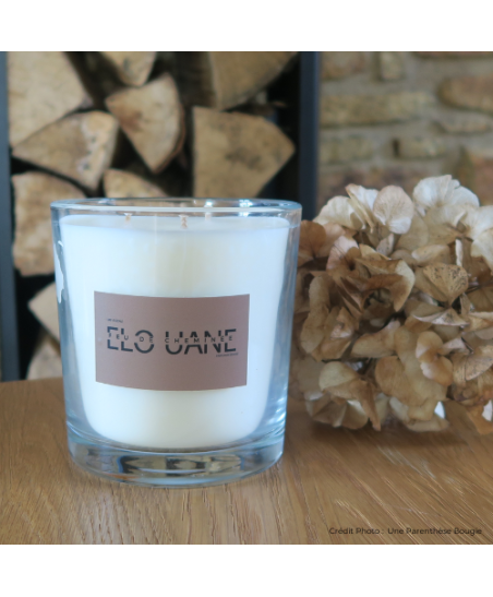 bougie parfumée feu de cheminee - format XL