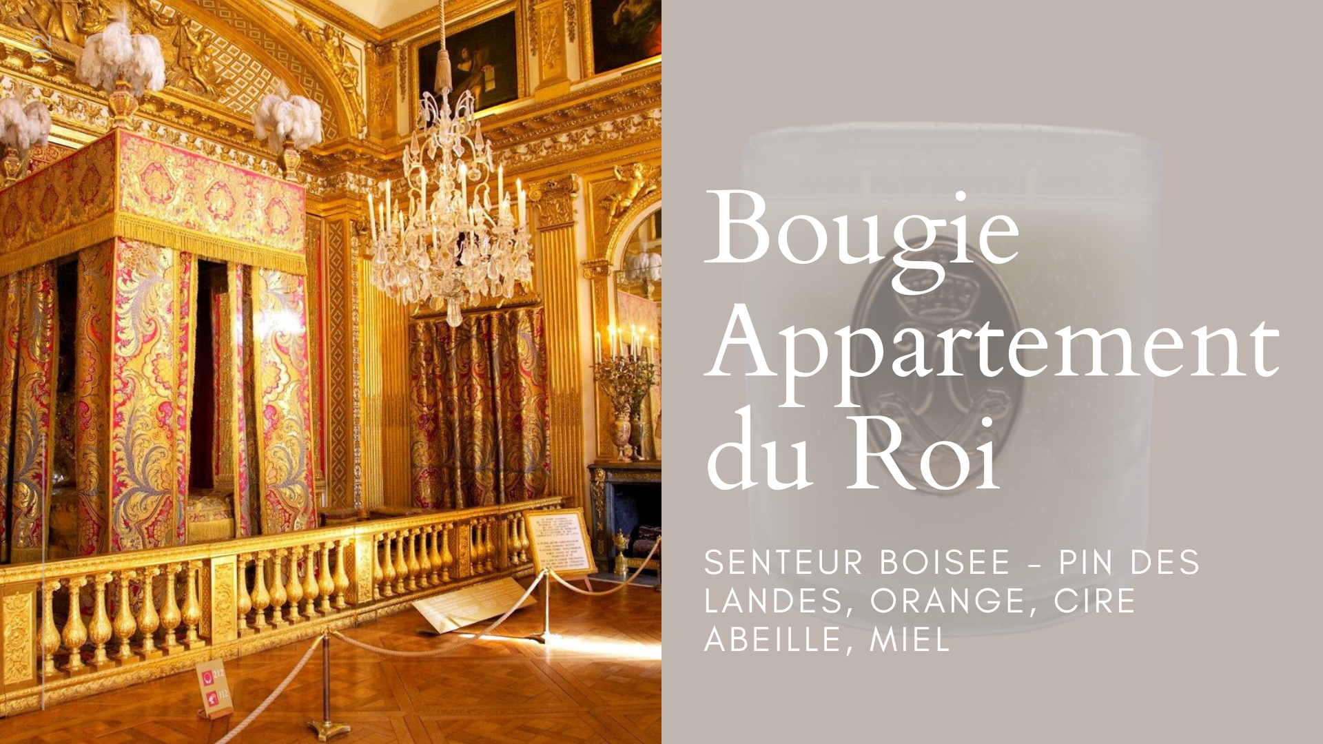 bougie parfumée appartement du roi